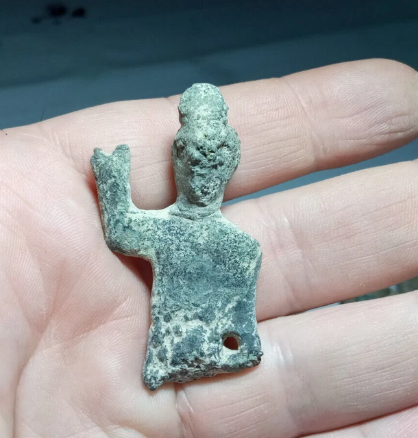 LOTE 14 - very rare CELTIC PRE ROMAN BRONZE GOD STATUETTE - ROMA