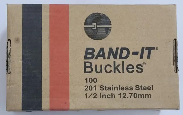BAND-IT Boucles C254 1/2 Pouce 12.70mm 201 Acier Inoxydable Nouveau...