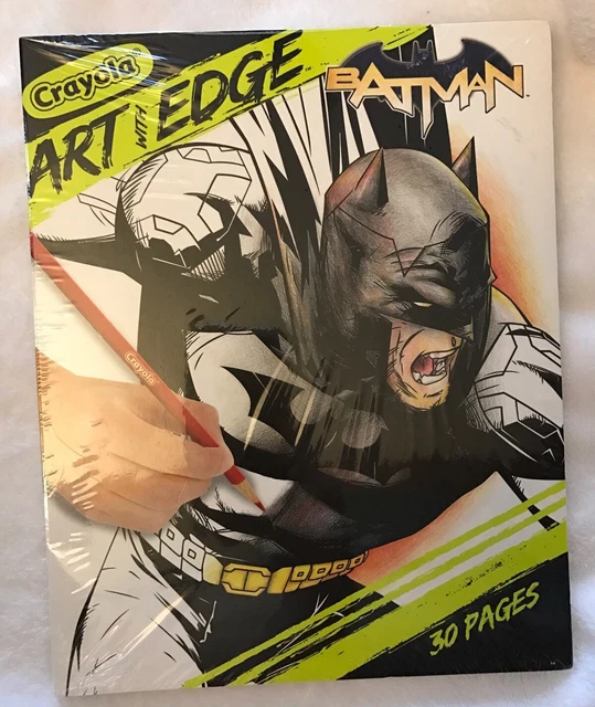 CRAYOLA ART WITH Edge Batman Collection Adult Kids Coloring Book NEW