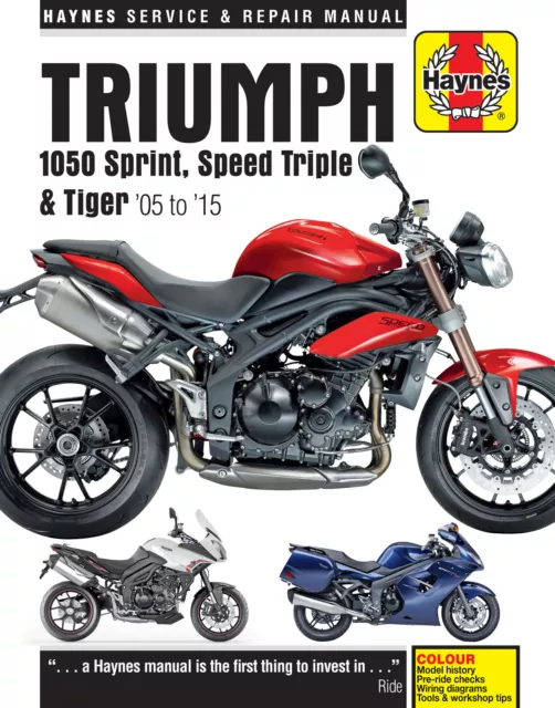 Triumph 1050 Sprint St/Speed Triple/Tiger 2005-2015 Haynes Workshop Manual