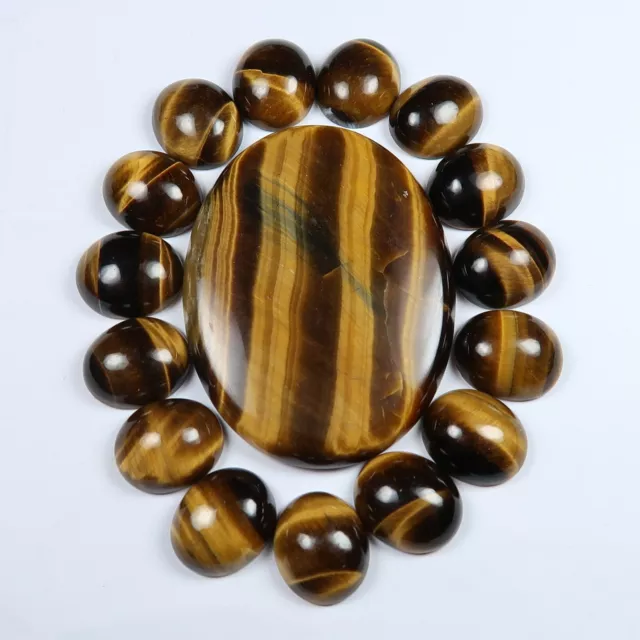 Golden Tigers Eye cabochons for jewellery making - Jewellery making supplies UK