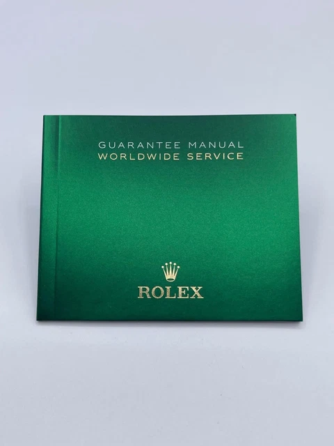 Rolex libretto garanzia worldwide service 563.84