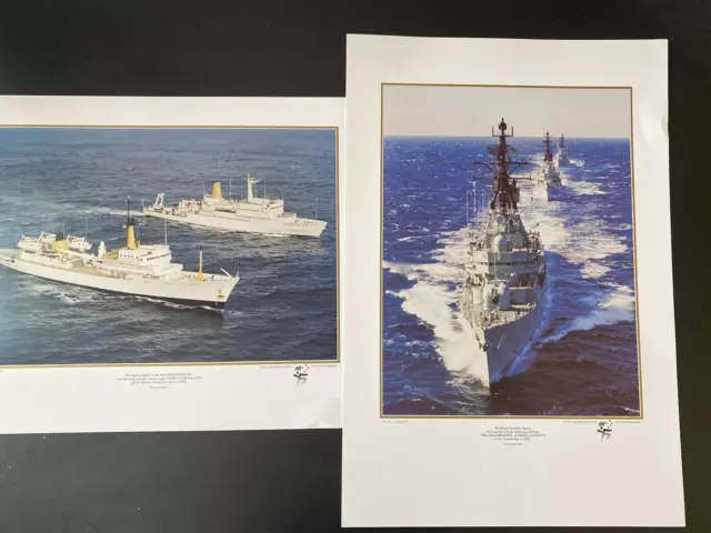 Royal Australian Navy Prints 75th Anniversary 1986 Full set of 25 3