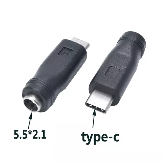 Convertitore adattatore di alimentazione DC 5,5x2,1 mm jack donna a connettore maschio USB tipo C-DB