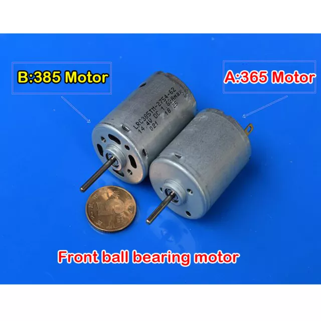 Mini 365 385 Motor Front Ball Bearing DC 12V-18V 18500RPM High Speed Tool Drill