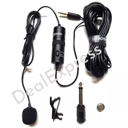 BOYA BY M1 3.5mm Omni Lavalier Microphone for Smartphone Cameras authentic/ NEW