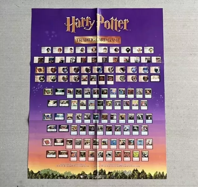 Vintage Harry Potter Sammelkartenspiel TCG Handelsplakat Promo RAR HTF 2001