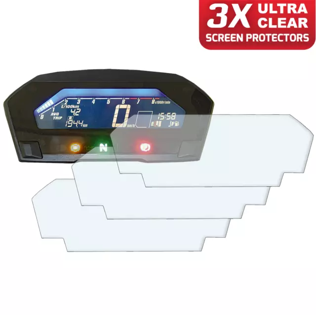 3X Honda Integra 750 2016+ Tablero Protector de Pantalla: Ultra Claro