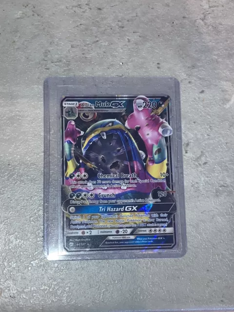 Alolan Muk GX 84/147 Burning Shadows Ultra Rare Holo Pokemon Card * New *