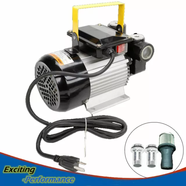 16GPM 550W Oil Diesel Fuel Transfer Pump Self Priming 110V AC 60L/min Oil Pump