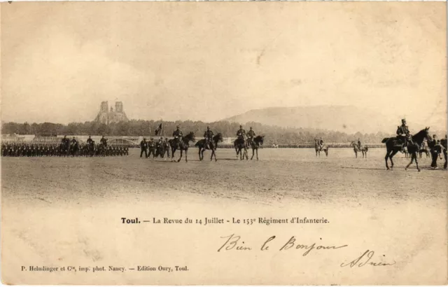 CPA Militaire Toul - La Revue du 14 Juillet - Le 153e Régiment (90341)