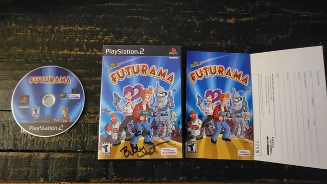 Futurama (PlayStation 2, 2003) CIB, Registration Card, Signed by Billy West