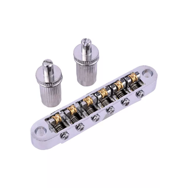 6-String Roller Saddle Bridge Electric Guitar Tailpiece for Epiphone Les Paul LP
