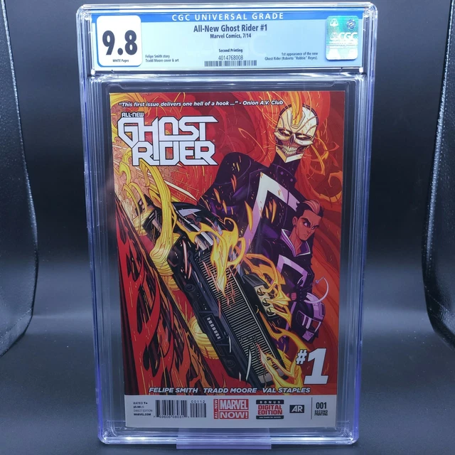 All-New Ghost Rider #1 CGC 9.8 2nd Print 1st Apperance Robbie Reyes Marvel 2014