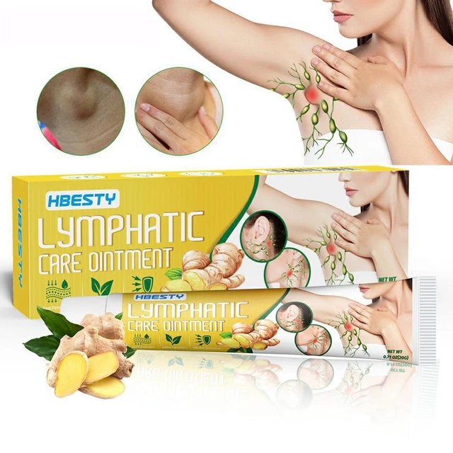 Ungüento de jengibre para cuidado linfático GooLiving, desintoxicación linfática antihinchazón