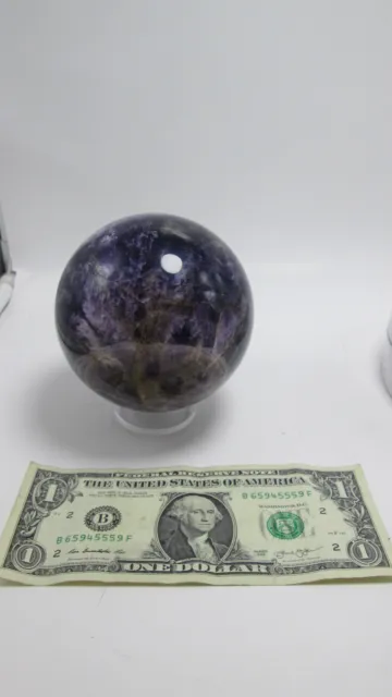 Large Amethyst Sphere With Acrylic Stand - Minerals & Crystals - U.S. Seller