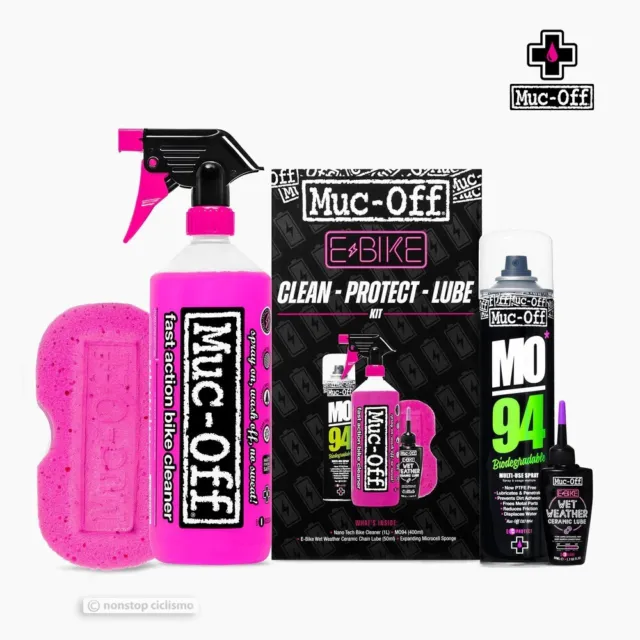 Muc-Off EBIKE CLEAN, PROTECT & LUBE Kit Bicycle Cleaning & Maintenance Set