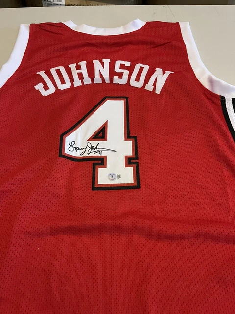 UNLV Rebels Larry Johnson #4 Signed custom Jersey LJ Beckett Certified