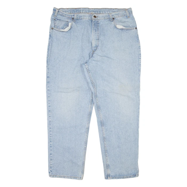 Jeans Vintage LEVI'S 545 Arancione Tab Uomo Blu Rilassati Conici Anni '90 L30