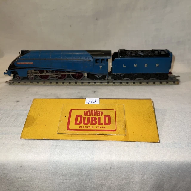 Hornby Dublo 3 Rail EDL1 A4 Sir Nigel Gresley 4-6-2 Loco & Tender Serviced