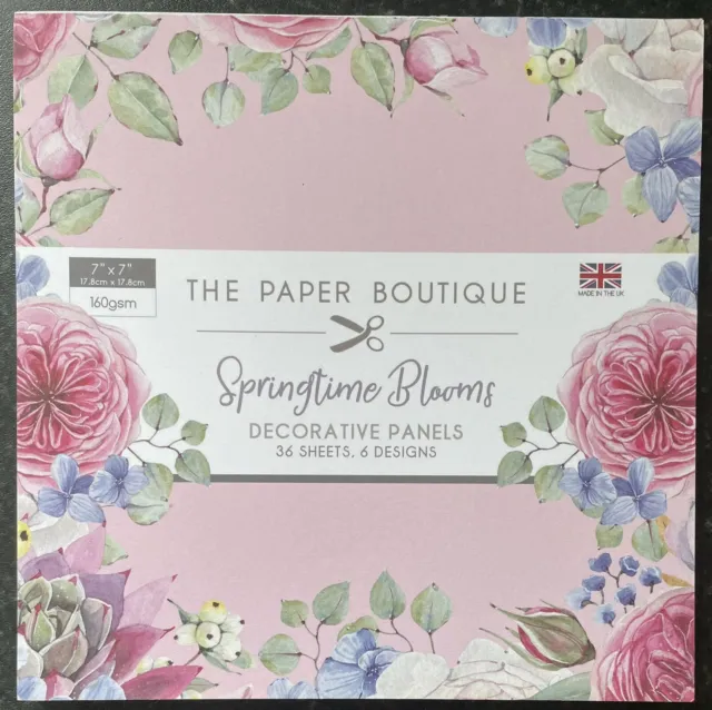 The Paper Boutique Springtime Blooms 7x7” Paper Pad