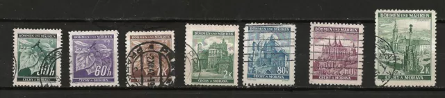 Briefmarken Deutsche Besetzung Böhmen und Mähren Ausgaben 1939-1943 gestempelt