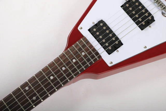 Special Shaped Electric Guitar White Pickguard Rosewood Fingerboard