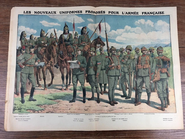 LE PETIT JOURNAL 1911 # 1066 Nouveaux Uniformes Armée Francaise EUR 9