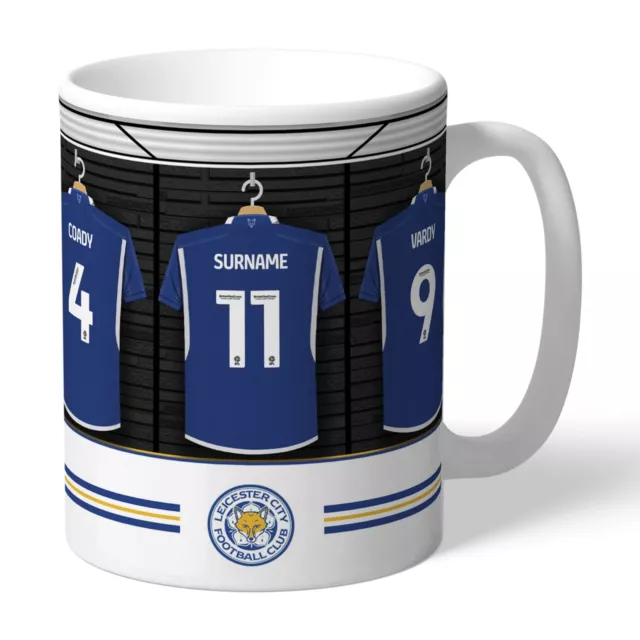 Personalised LEICESTER CITY Mug Football Club FC Dressing Room Birthday Gift Fan