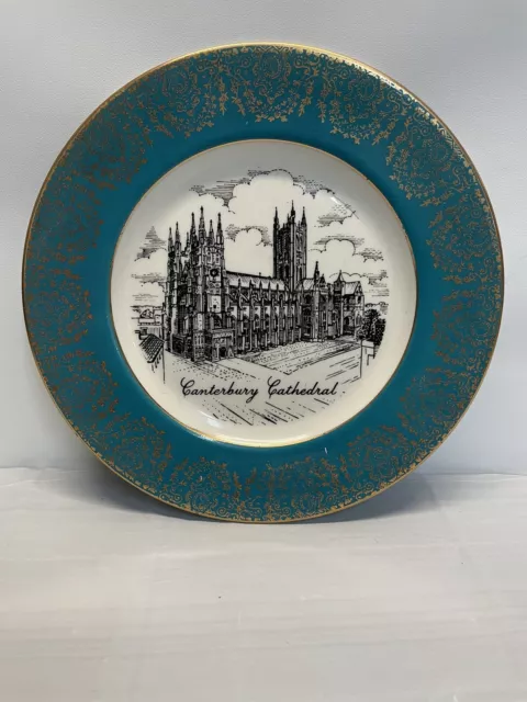 Canterbury Cathedral 8 “ Plate Reli Washbourne London Made In England