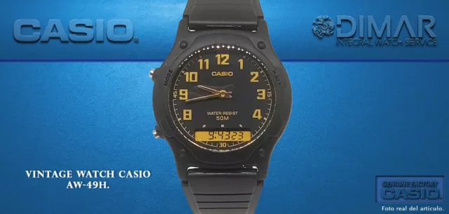 Vintage Casio Aw-49H.  Qw.3321. Japan Movt Wr.50M. Año 2004.Eu