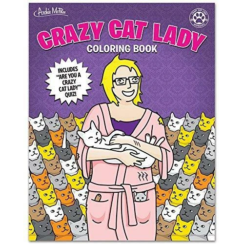 Archie McPhee Crazy Cat Lady Coloring book