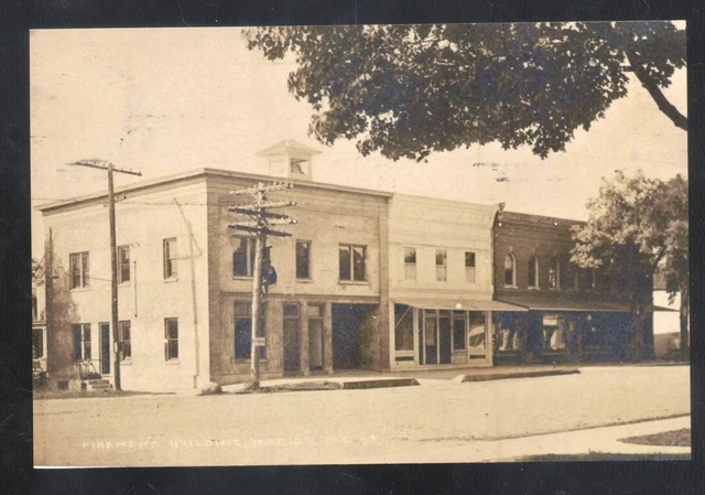 Real Photo Marion New York Downtown Street Scene Stores Ny Postcard Copy