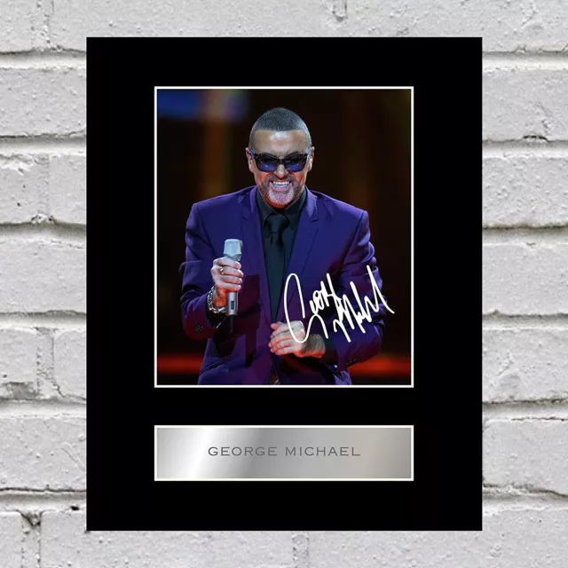 George Michael Signed Mounted Photo Display #2