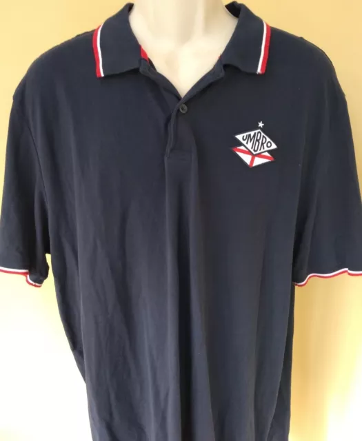 ENGLAND men's retro vintage football Umbro polo top, XXXL adults