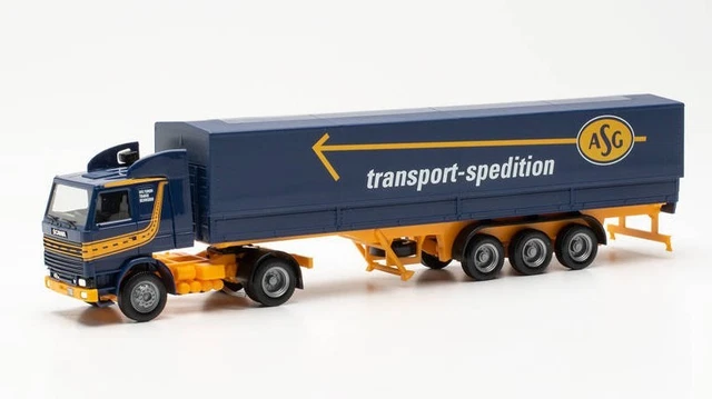 Herpa Scania 141 Planen-Hängerzug „ASG 312585