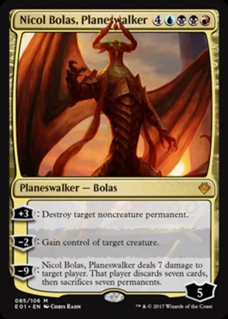 NICOL BOLAS Archenemy Nicol Bolas MTG Gold - Planeswalker Mythic