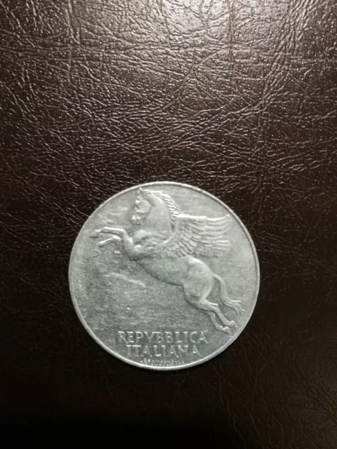 Moneta Repubblica Italiana 10 Lire Ulivo 1949 Pegaso