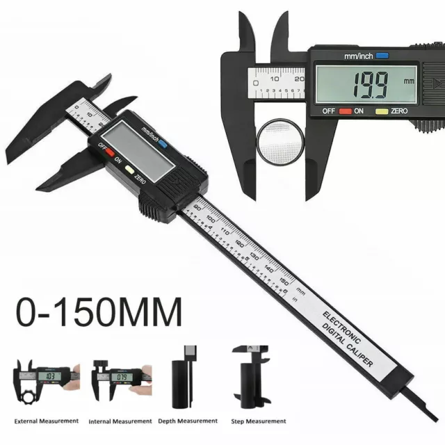 LCD 6" 150mm Digital Vernier Micrometer Gauge Accurate Measurement Tool