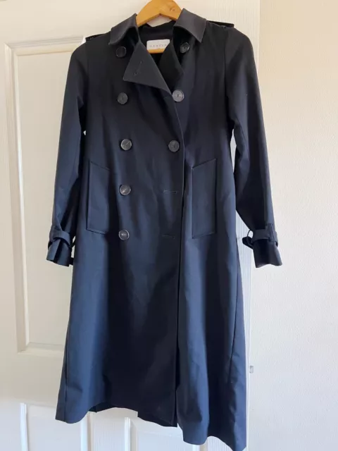 Sandro Trench Coat Black Size 36