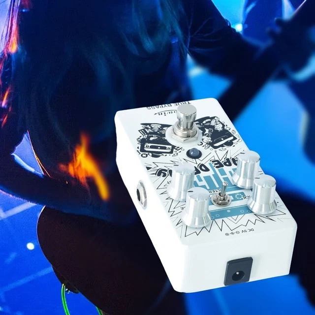 Pédale Fuzz Rowin LN322 - Son Vintage Pour Guitare Basse, Coque Métal Mini, 2 Modes, Certifiée CE/RoHS
