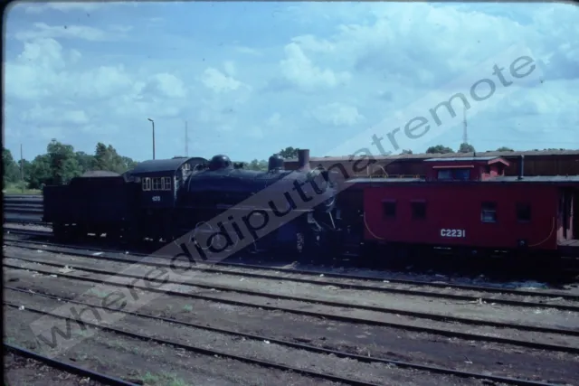 Orig. Slide Norfolk and Wester N&W 475 4-8-0 Proviso Melrose Park IL 7-1980