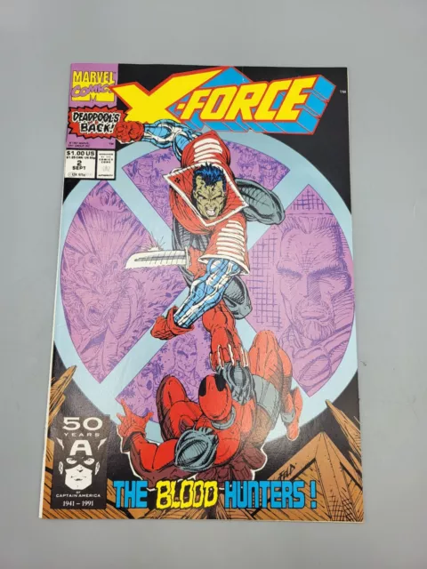 X-Force Volume 1 #2 September 1991 The Blood Hunters Marvel Comic Book