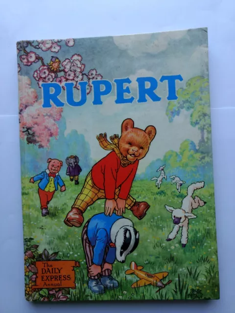 Rupert Bear Annual 1958 Inscribed Not Price Clipped Painting neatly done V Fine