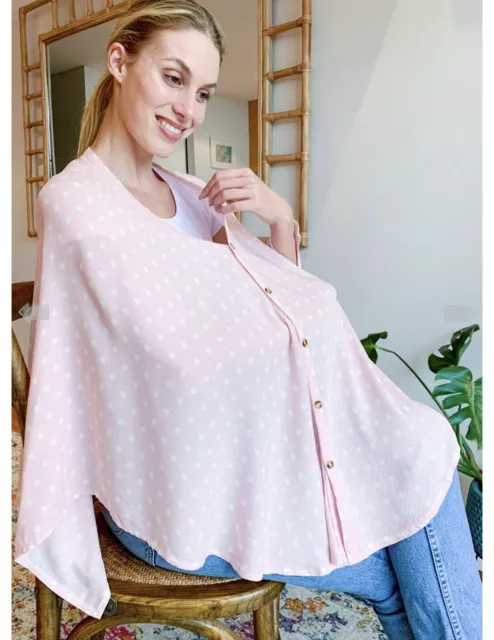 Lait & Co - Nursing Couverture in Pink Polkadot - Queenbee