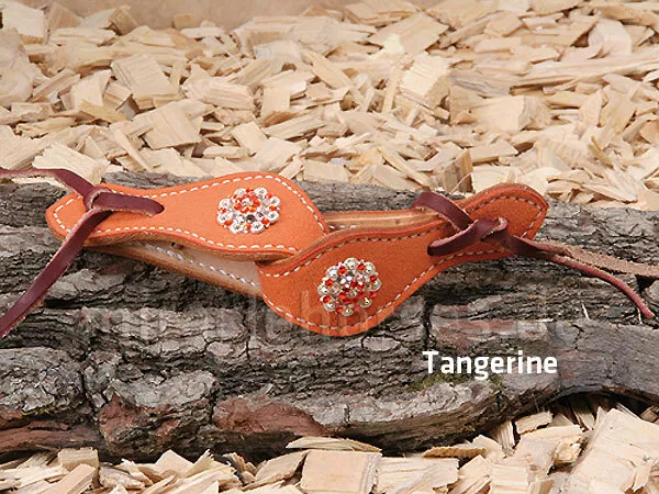 Triple "W" Brand Saddlery Loops bunt f. Westernzügel Tangerine terrakotta oran