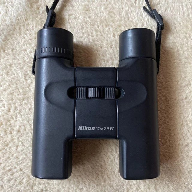 Nikon Binoculars 10X25 5° Black Used Free Shipping Japan With Tacking.. (K11614)