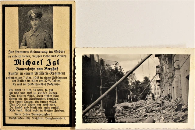 Soldaten Sterbe Bild,Funker,Artillerie Rgt.,gest.i. Kriegslazarett, Griechenland