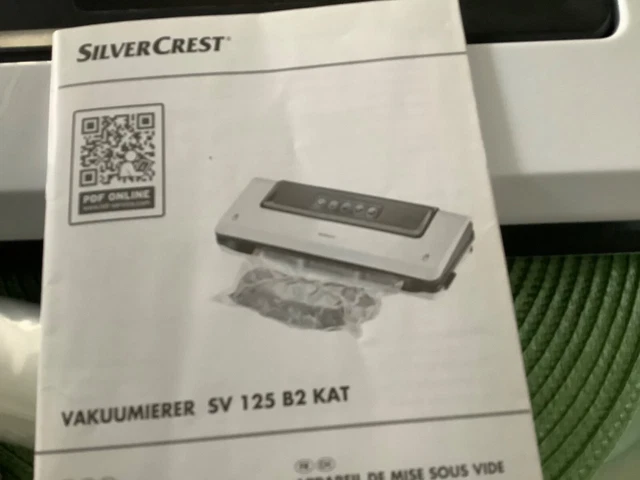 Silvercrest Vakuumierer Sv 125 B2 Test ORIGINAL SILVERCREST VAKUUMIERER, Folienschweissgerät SV 125 B2 KAT EUR
