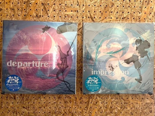 SAMURAI CHAMPLOO NUJABES Departure & Impression 2LP Vinyl Records